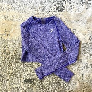 Gym Shark Vital Seamless Long Sleeve Top - Purple
